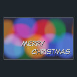 Adesivo Retangular Merry Christmas Sticker<br><div class="desc">Merry Christmas Sticker</div>
