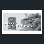Adesivo Retangular Merry Christmas Sticker<br><div class="desc">Merry Christmas Sticker</div>