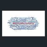 Adesivo Retangular Merry Christmas Sticker<br><div class="desc">Design elegante e ideal para todas as ocasiões,  como Natal e aniversários.</div>