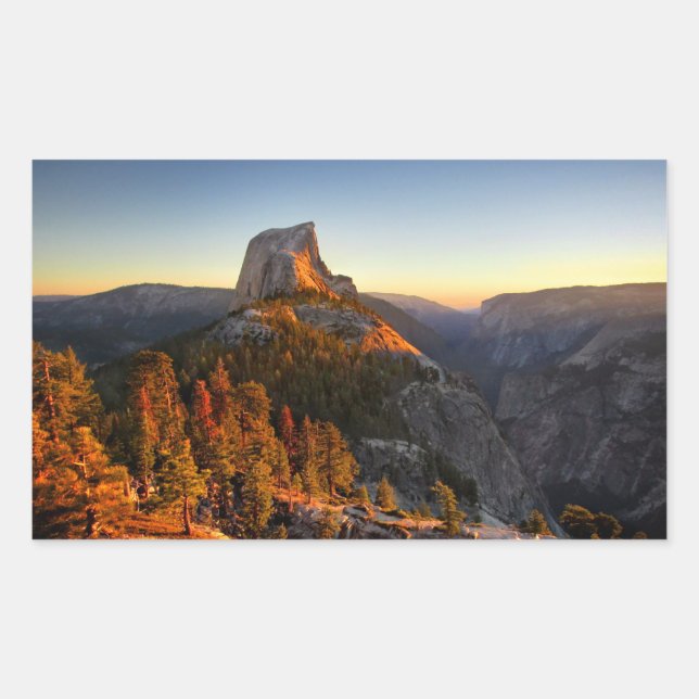 Adesivo Retangular Metade de Domo no Detalhe do Sunset - Yosemite (Frente)