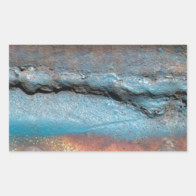 Adesivo Retangular Metais Oxidados (Frente)