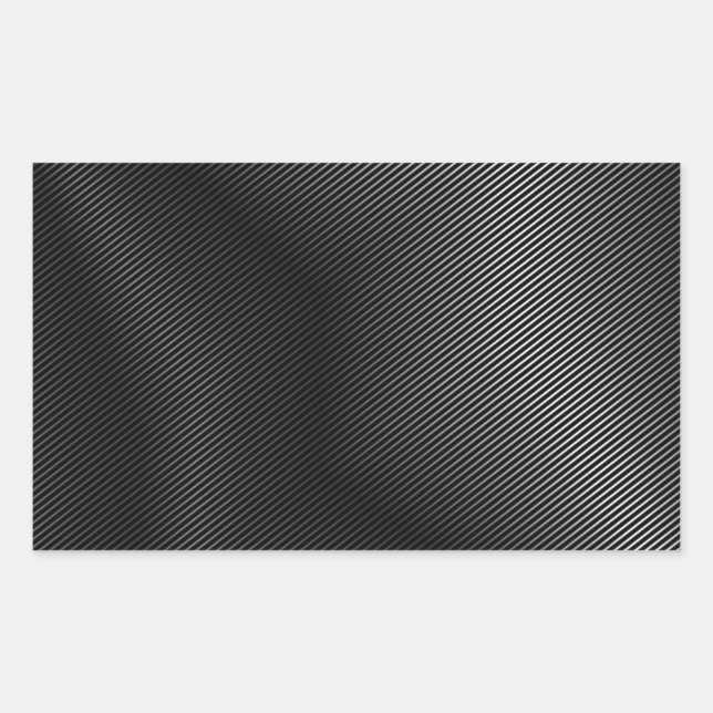 Adesivo Retangular Metal prateado de alta qualidade (Frente)