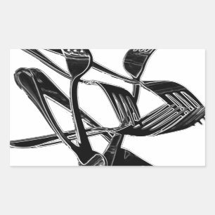 Adesivo Retangular Metálico