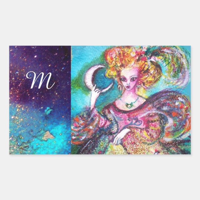 Adesivo Retangular METAS DAS SOMBRAS PERDIDAS/DO MONograma da Lua (Frente)