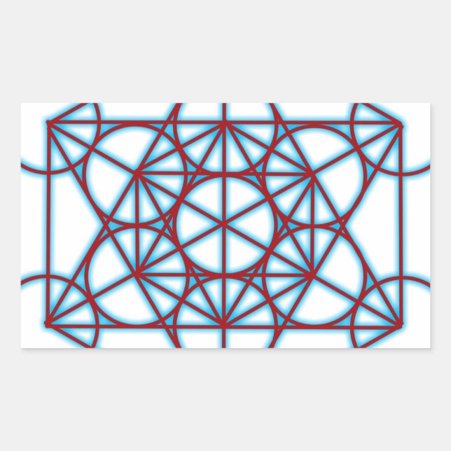 Adesivo Retangular MetatronTGlow (Frente)