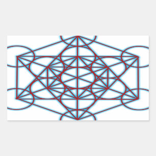 Adesivo Retangular MetatronTGlow