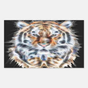 Adesivo Retangular Meu Gato Está Agindo Com Energia Negrito De Tigre