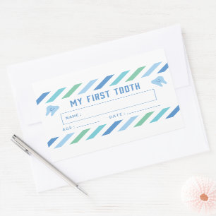 Adesivo Retangular Meu Primeiro Dente