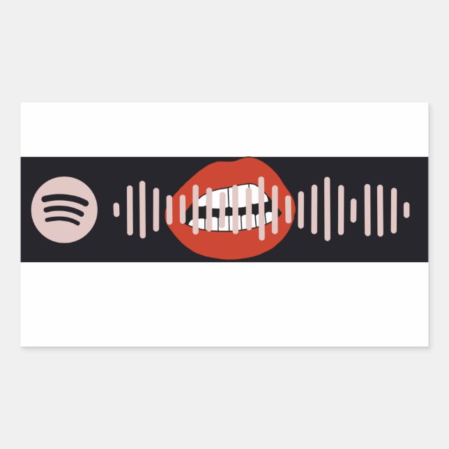 Adesivo Retangular Midnight Sky por Miley Cyrus Spotify Code (Frente)