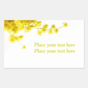 Adesivo Retangular Mimosa