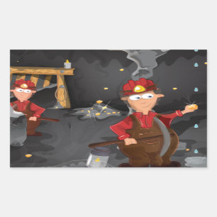 Adesivo Retangular Mineiros Dourados da Califórnia