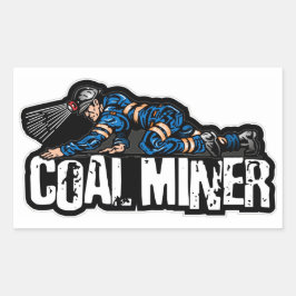 ADESIVO RETANGULAR MINERADOR DE CARVÃO RASTEJANTE