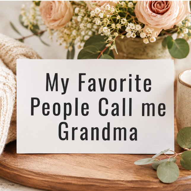Adesivo Retangular Minhas Pessoas Favoritas Me Chamam de Vovó (My Favorite People Call Me Grandma Rectangular Sticker)