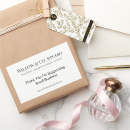 Adesivo Retangular Minimal Small Business