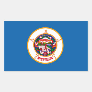 Adesivo Retangular Minnesota Flag