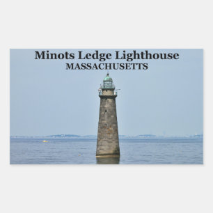 Adesivo Retangular Minots Ledge Lighthouse, Massachusetts Stickers