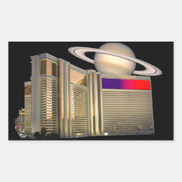Adesivo Retangular Mirage Las Vegas e Saturno