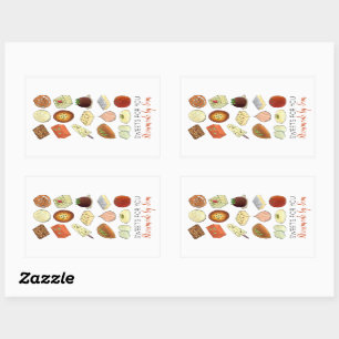 Adesivo Retangular Mithai Indian Sweet Compra Confectionery Paery Che