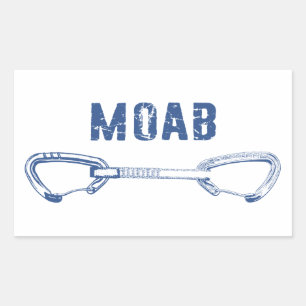 Adesivo Retangular Moab Utah Escalando QuickDrabing