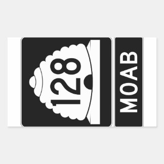 Adesivo Retangular Moab Utah Sticker