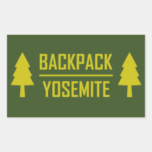 Adesivo Retangular Mochila Yosemite