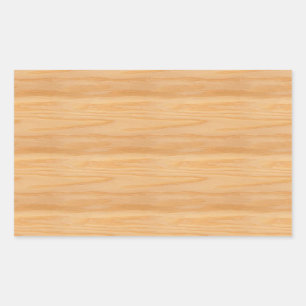 Adesivo Retangular Modelo em Branco de Madeira Elegante Design Clássi