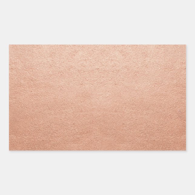 Adesivo Retangular Modelo em Cobre Falso de Folha em Branco Qualquer  (Frente)