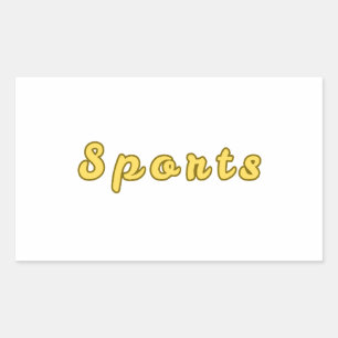 Adesivo Retangular Modo desportivo mínimo