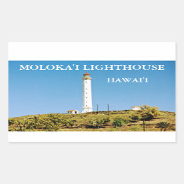 Adesivo Retangular Moloka'i Lighthouse, Hawai'i Stickers