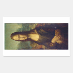 Adesivo Retangular Mona Lisa Rectangle Sticker
