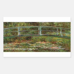 Adesivo Retangular Monet French Bridge Giverney