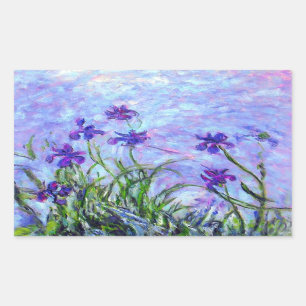 Adesivo Retangular Monet Lilac Irises