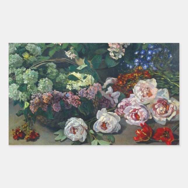 Adesivo Retangular Monet Spring Flowers (Frente)