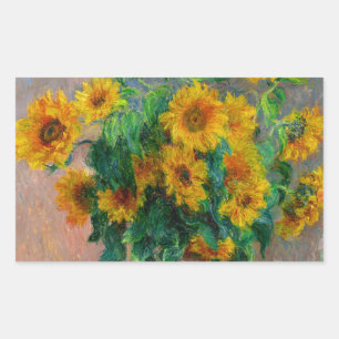 Adesivo Retangular Monet Sunflower