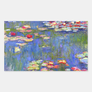 Adesivo Retangular Monet Water Lily 