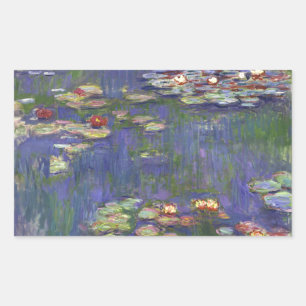 Adesivo Retangular Monet Water Lily