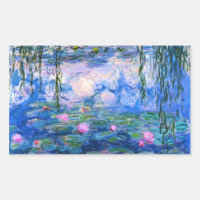 Monet Water Lily Stickers