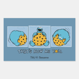 Adesivo Retangular Monstro de cookies   É assim que eu faço