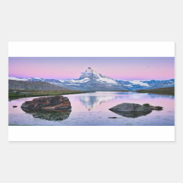 Adesivo Retangular Montanha Matterhorn em Zermatt, Suiça