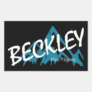 Adesivo Retangular Montanhas Beckley West Virginia