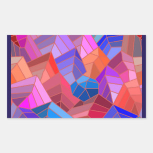 Adesivo Retangular Montanhas de Fantasia Vista do Céu