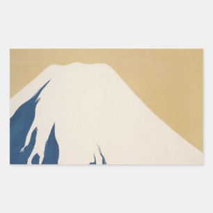 Adesivo Retangular Monte Fuji Kamisaka Sekka pintura de arte canva