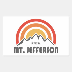 Adesivo Retangular Monte Jefferson New Hampshire