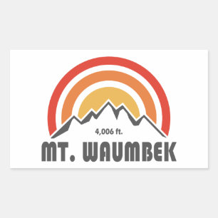 Adesivo Retangular Monte Waumbek New Hampshire
