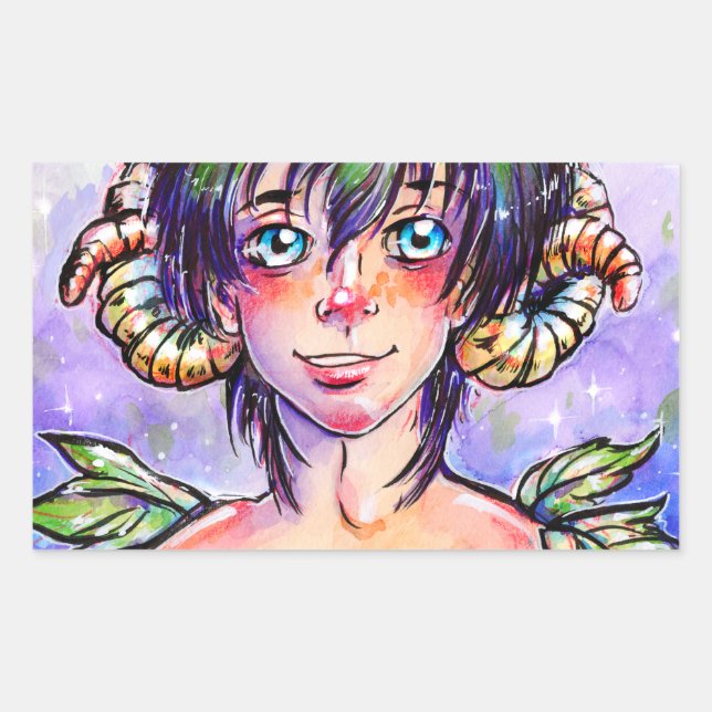 Adesivo Retangular Morango (Frente)