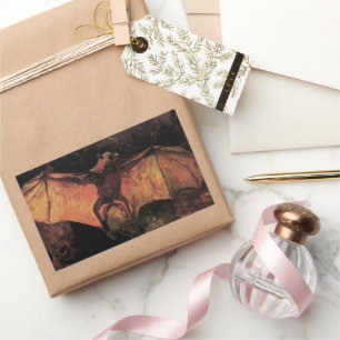 Adesivo Retangular Morcego Raposa Voadora por Vincent van Gogh