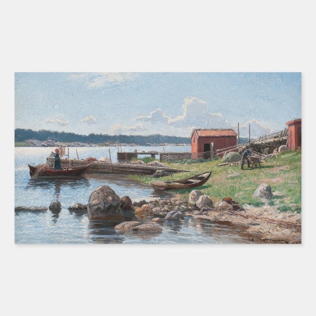 Adesivo Retangular "Motif from Jutholmen", de Abrahamsson (Frente)