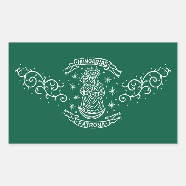 Adesivo Retangular motivo hungário (Frente)