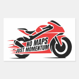 Adesivo Retangular Motocicleta Esportiva