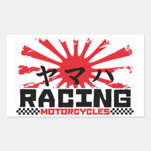 Adesivo Retangular motociclistas do Japão
